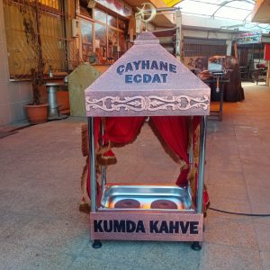 davlumbazlı kumda kahve ocağı 60 cm bakır